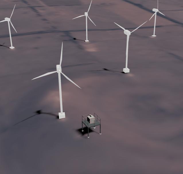 wind farm 3D data visualization